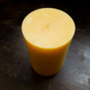 Round Beeswax Pillar Candle 5"
